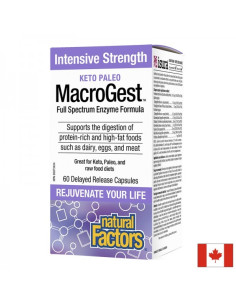 Храносмилателни ензими MacroGest Keto Paleo Подходящи за кето и палео диета 60 капсули с удължено освобождаване за 2 месеца п