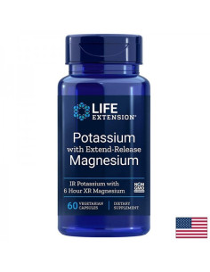 Potassium with Extend-Release Magnesium Калий и Магнезий с удължено освобождаване 60 капсули