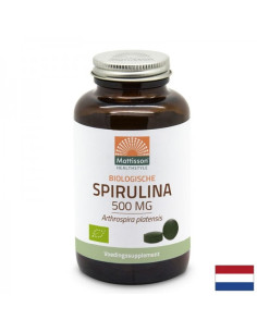 Клетъчна и имунна функция Спирулина Organic 500 mg, 240 таблетки