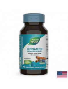 Канела - премиум екстракт Висока кръвна захар и диабет 500 mg, 60 капсули