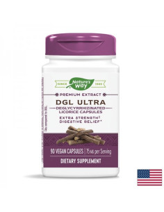 При киселини, гастрит и язва - премиум формула Деглициризиран сладник / Женско биле DGL Ultra 90 капсули