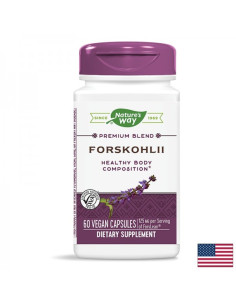 Форсколий - Изгаряне на мазнините и отслабване Премиум екстракт 250 mg, 60 капсули