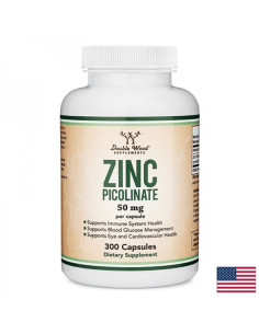 Цинк (пиколинат) – имунитет, зрение, хормонално здраве 10 mg, 300 капсули за 10 месеца прием
