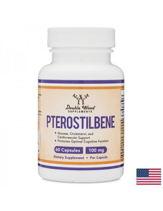 Птеростилбен – сърдечно здраве и мозъчна функция 100 mg, 60 капсули за 2 месеца прием