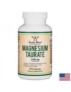 Магнезий таурат – стрес контрол и сърдечно здраве 500 mg, 210 капсули за 70 дни прием