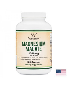 Магнезий малат – нервна система, енергия, мускулно здраве 75 mg, 420 капсули за 140 дни прием