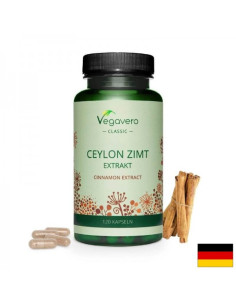 Ceylon Zimt Extrakt Цейлонска канела екстракт 120 капсули, 100- Vegan