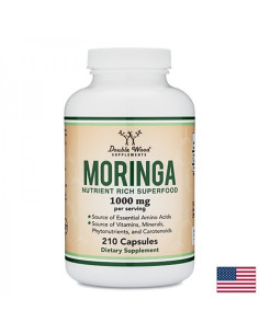 Моринга Антиоксидант и регулатор на кръвната захар 1000 mg, 210 капсули за 105 дни прием