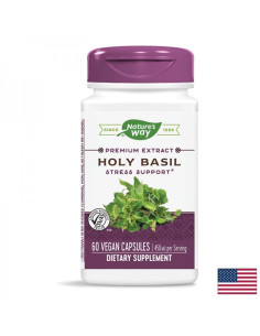 Свещен босилек – антистрес аюрведична билка Премиум екстракт 450 mg, 60 капсули
