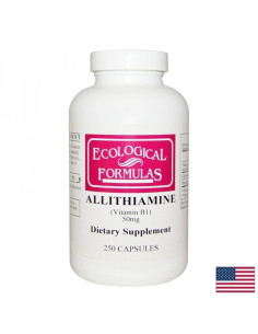 Нервна система и мозъчна функция Витамин В1(Алитиамин) 50 mg, 250 капсули за 8 месеца прием