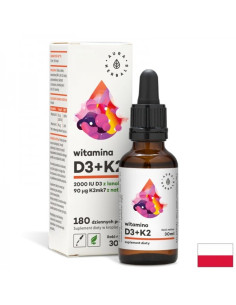 Кости и зъби Витамин D3 + K2 30 ml капки