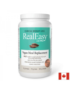 Real Easy с PGX шейк с грахов протеин и водоразтворими фибри 855 g прах, с вкус на шоколад