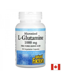 За чревната бариера и мускулната функция Л-глутамин (микронизиран) 1000 mg, 90 капсули