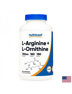 Сърдечно-съдова система Л- Аргинин + Л-Орнитин (L-Arginine + L-Ornithine) 180 капсули