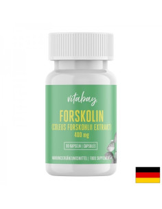 Forskolin, Coleus Forskohlii Extrakt Форсколин (Екстракт от Колеус форсколий) 400 mg 90 капсули