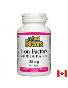 Iron Factors Желязо с витамин В12 и фолиева киселина 90 таблетки