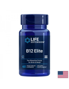 Нервна и мозъчна функция Витамин В12, 1000 µg (5-деоксиаденосилкобаламин, метилкобаламин) 60 смучещи таблетки