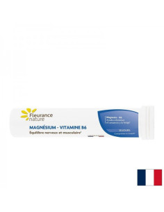 Подкрепа на мускулите и сърцето - Магнезий + Витамин B6, 20 дъвчащи таблетки