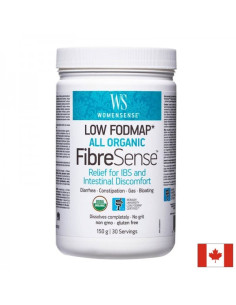 FibreSense WomenSense Low FodmapAll Organic Relief for IBS and Intestinal Discomfort 150 g прах, 30 дози