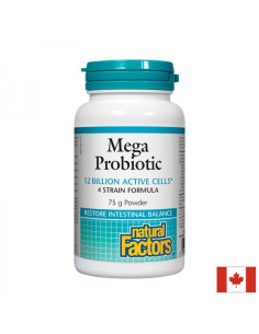 Мега пробиотик 4 щама, 12 млрд. активни пробиотици 75 g прах, 75 дози