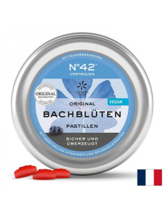 Увереност и спокойствие - Цветни есенции на д-р Бах №42 + витамини и минерали,  40 броя пастили, 50 g