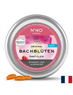За енергия и тонус - Цветни есенции на д-р Бах №40,  40 броя пастили, 50 g