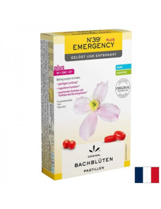 Нервно напрежение и страх Цветни есенции на д-р Бах N39 + витамини - минерали 40 броя пастили с вкус на череша, 50 g