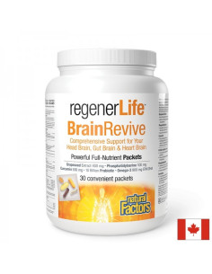 Мощен мозъчен стимулант - Brain Revive 30-дневна програма с фосфатидилсерин и омега-3 30 индивидуални пакетчета