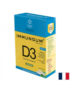 Дъвки с витамин D3 Immungum – за орална хигиена, здрави зъби и свеж дъх 20 броя с аромат на мента