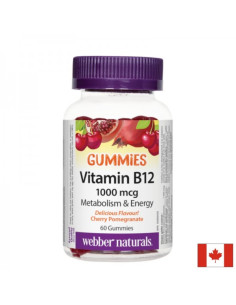 При анемия и в подкрепа на нервната система Витамин В12 1000 µg (цианокобаламин) 60 желирани таблетки