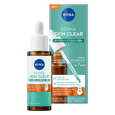НОВО NIVEA Derma Skin Clear Серум за кожа с несъвършенства