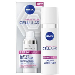 НОВО NIVEA Cellular Expert Filler Дневен UV серум флуид SPF 50+