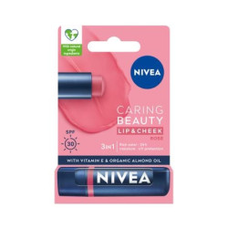 NIVEA Балсам за устни Caring Beauty Rose SPF 30