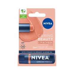 NIVEA Балсам за устни Caring Beauty Nude SPF 30