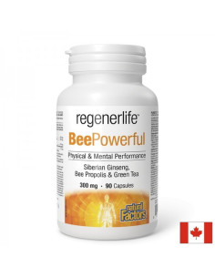 Пчелен прашец, прополис, сибирски женшен, зелен чай Имунна защита и естествена енергия 90 капсули