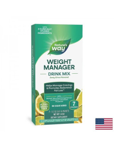 Формула за контрол на апетита, теглото и коремните мазнини Weight Manager 7 сашета, с вкус на цитрусови плодове