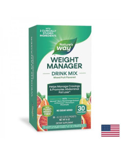 Формула за контрол на апетита, теглото и коремните мазнини Weight Manager 30 сашета с плодов вкус