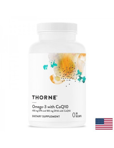 Омега-3 + Коензим Q10 Сърдечна, неврологична и зрителна функция 90 софтгел капсули