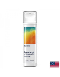 Транс-ресвератрол и куркумин – клетъчно и сърдечно здраве Липозомна, високоусвоима формула Липозомен гел, 150 ml за 75 дни пр