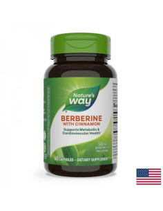 Берберин + канела Баланс на кръвната захар и метаболитна подкрепа 60 капсули