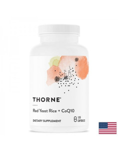 Червен ориз + коензим Q10 Контрол на холестерола и енергия за сърцето 120 капсули за 2 или 4 месеца прием