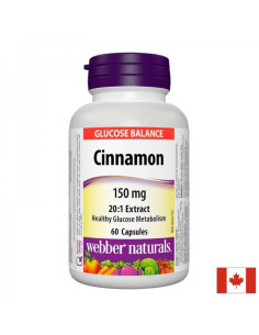 Канела За балансирани нива на кръвната захар 150 mg х 60 капсули