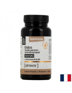 Стрес и добро настроение ГАБА + Витамин В1 и пантотенова киселина 30 капсули