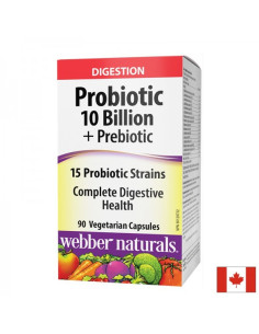 Пробиотик 10 млрд. активни пробиотици, 15 щама формула + Пребиотици 90 капсули