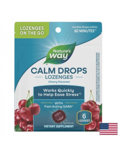 ГАБА (гама-аминомаслена киселина) Спокойствие и нежен антистрес ефект 100 mg х 6 таблетки за смучене, с вкус на череша