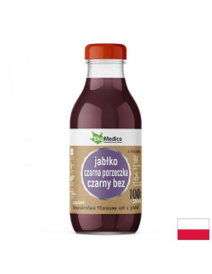 Ябълка + Касис + Черен бъз Имуностимулант с витамин C сок 300 ml