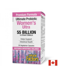 Пробиотик за жени Подкрепа за храносмилането и имунитета 55 млрд. CFU, 30 капсули