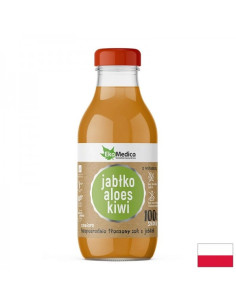 Ябълка + Алое + Киви За храносмилане и свеж тонус сок 300 ml