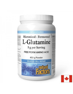 Л-Глутамин (микронизиран) Възстановяване, имунитет и добро храносмилане 5 g, 450 g прах, 90 дози