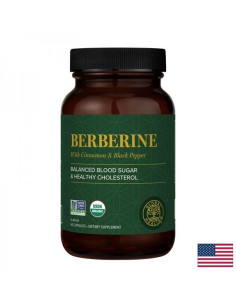 Берберин 1200 mg + Цейлонска канела 100 mg + Черен пипер 10 mg Баланс на кръвната захар и липидите 60 капсули